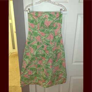 Lilly Pulitzer strapless dress size 8